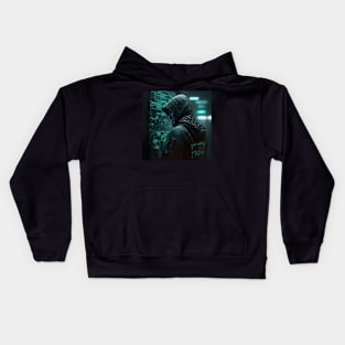 The Matrix Series, Jacking In Kids Hoodie